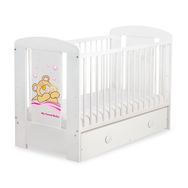 Ledikant Tedy Bear Barnaba met Lade 120x60 cm MAXI Teddy Bear Branaba