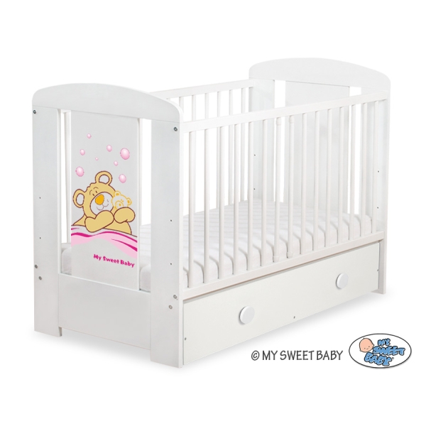 Ledikant Tedy Bear Barnaba met Lade 120x60 cm MAXI Teddy Bear Branaba