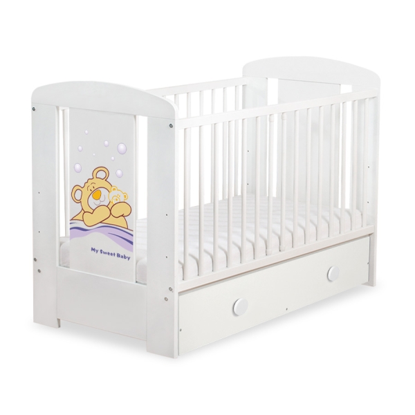 Ledikant Tedy Bear Barnaba met Lade 120x60 cm MAXI Teddy Bear Branaba