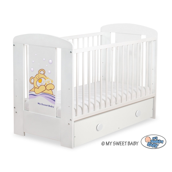 Ledikant Tedy Bear Barnaba met Lade 120x60 cm MAXI Teddy Bear Branaba