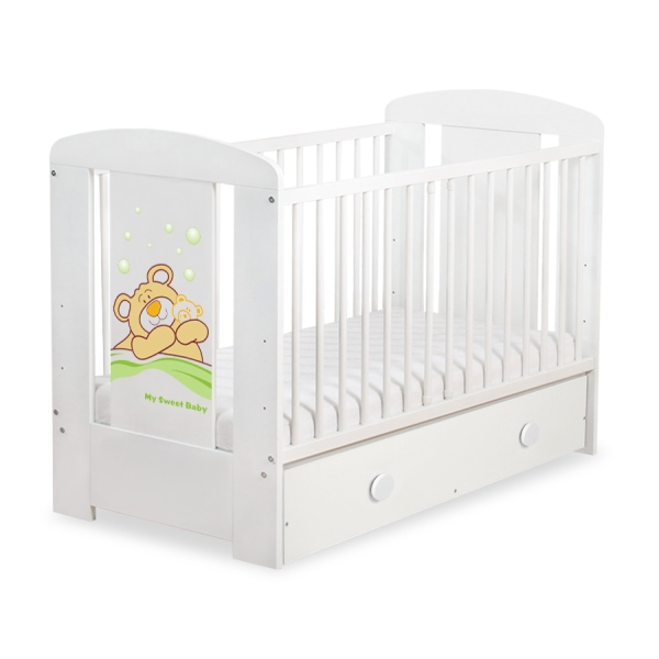 Ledikant Tedy Bear Barnaba met Lade 120x60 cm MAXI Teddy Bear Branaba