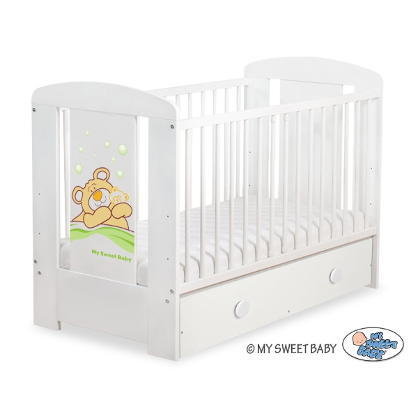 Ledikant Tedy Bear Barnaba met Lade 120x60 cm MAXI Teddy Bear Branaba