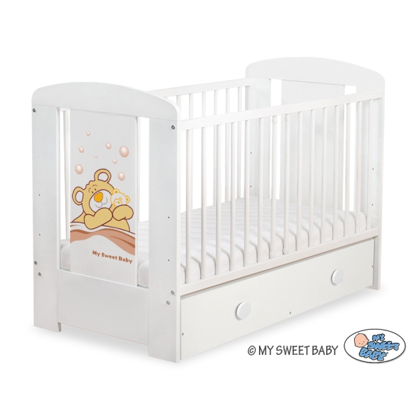 Ledikant Tedy Bear Barnaba met Lade 120x60 cm MAXI Teddy Bear Branaba