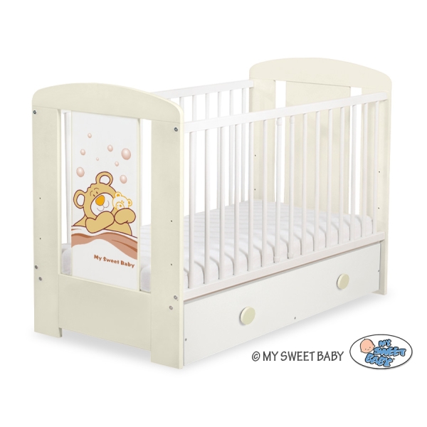 Ledikant Tedy Bear Barnaba met Lade 120x60 cm MAXI Teddy Bear Branaba