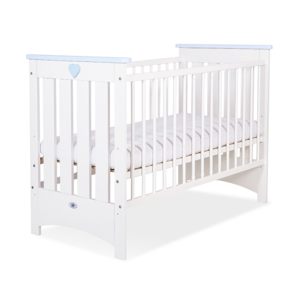 Ledikant  Wit Blauw 120x60 cm - Lorenzo