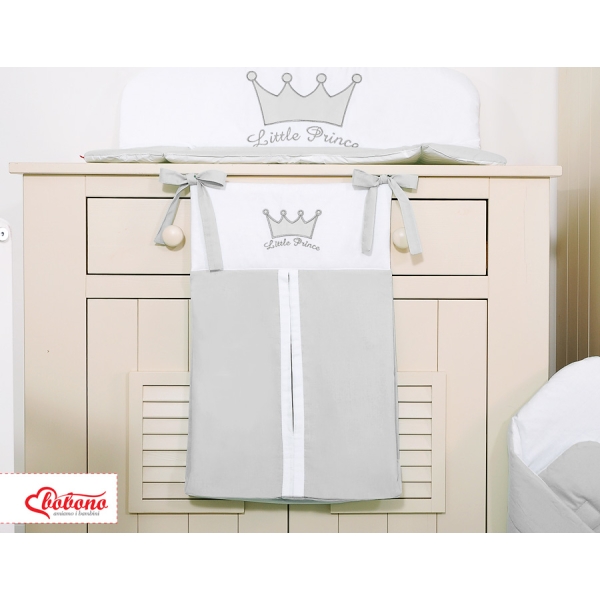 Luiertas -  Grijs Little Prince Princess