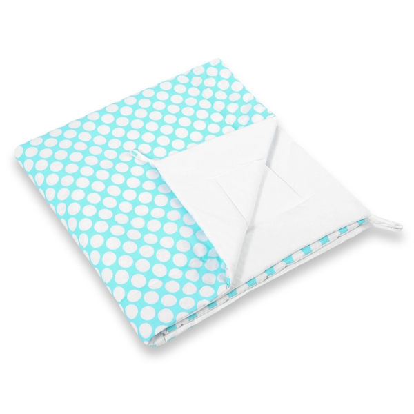 MINI TIPI SET: Tipi-tent + speelmat + GRATIS decoratieve veren Turkoois