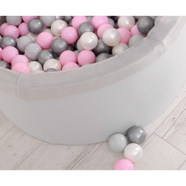 Minky Ballenbak met Ballen 200 st Grijs Voor Jongens
