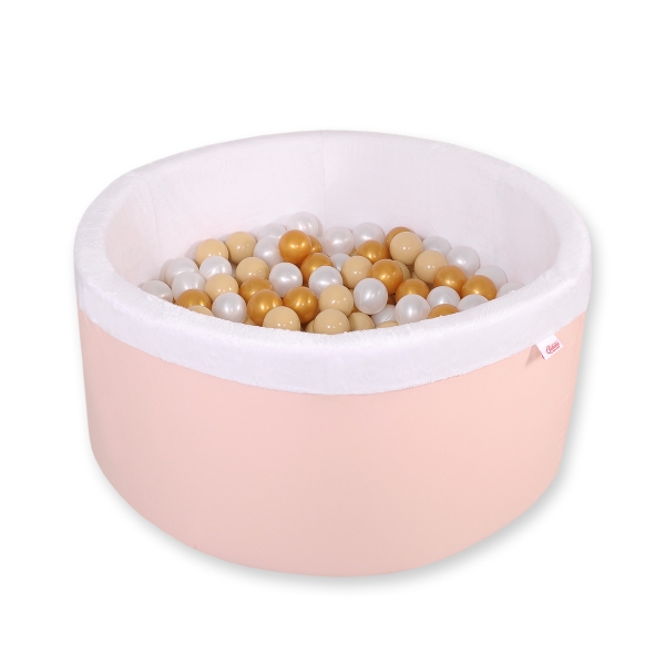 Minky Ballenbak met Ballen 200 st Poederroze
