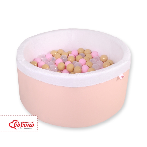 Minky Ballenbak met Ballen 200 st Poederroze