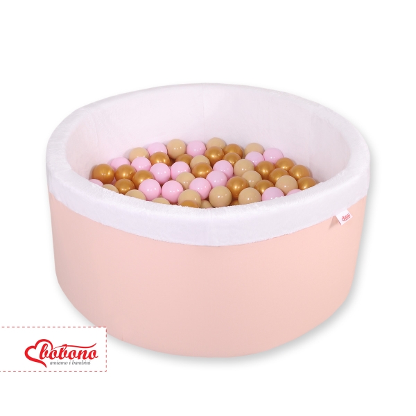 Minky Ballenbak met Ballen 200 st Poederroze