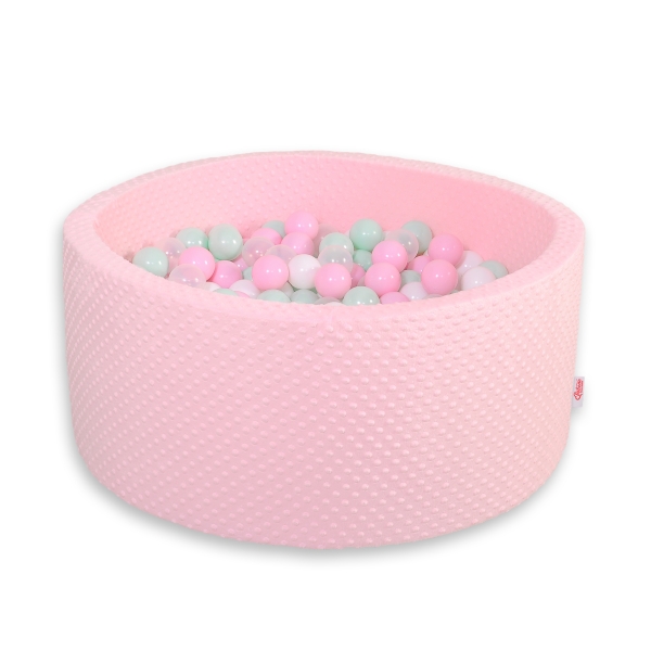 Ballenbak minky roze voor meisje