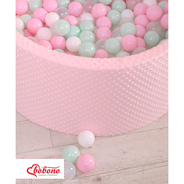 Minky Ballenbak met Ballen 200 st Roze