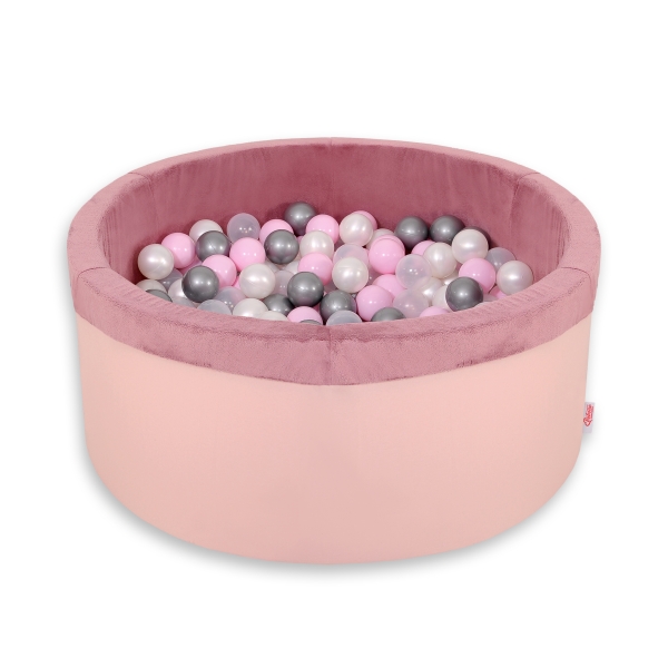 Minky Ballenbak met Ballen 200 st Stofroze