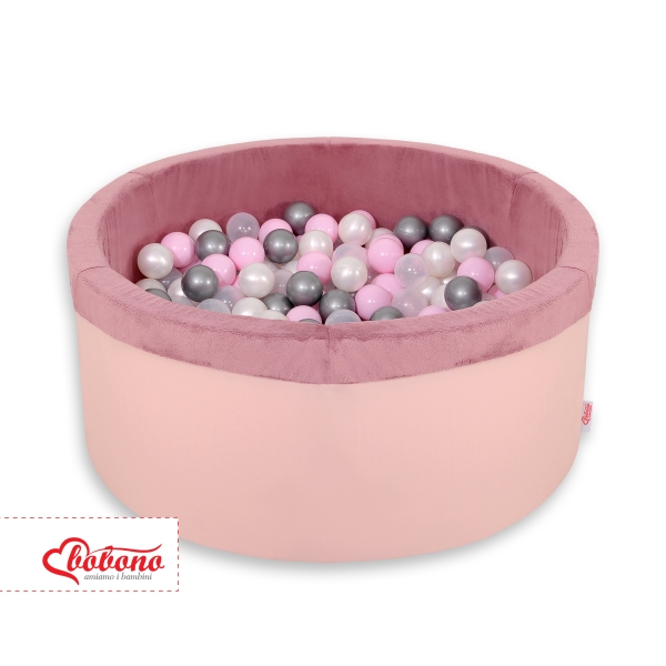 Minky Ballenbak met Ballen 200 st Stofroze
