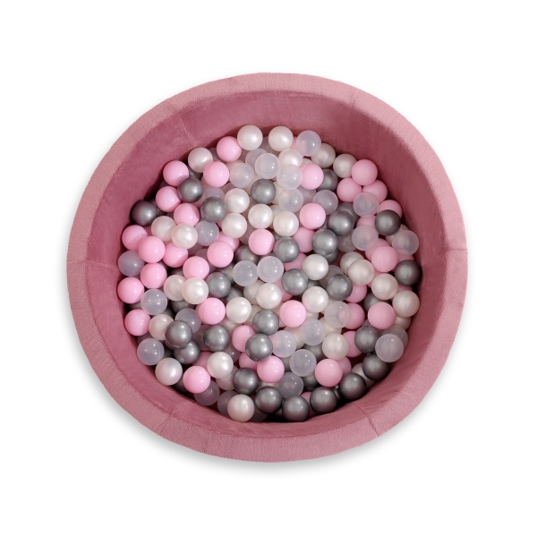 Minky Ballenbak met Ballen 200 st Stofroze
