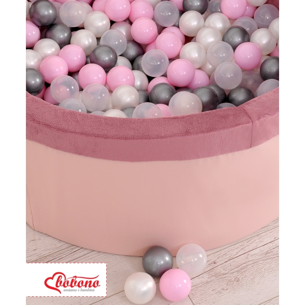 Minky Ballenbak met Ballen 200 st Stofroze