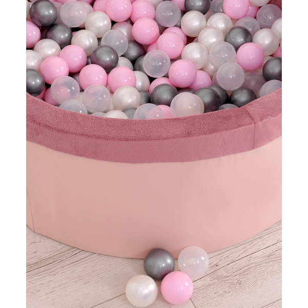 Minky Ballenbak met Ballen 200 st Stofroze