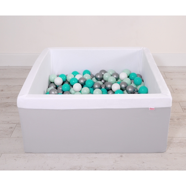 Minky Ballenbak met Ballen 4x50 st Grijs