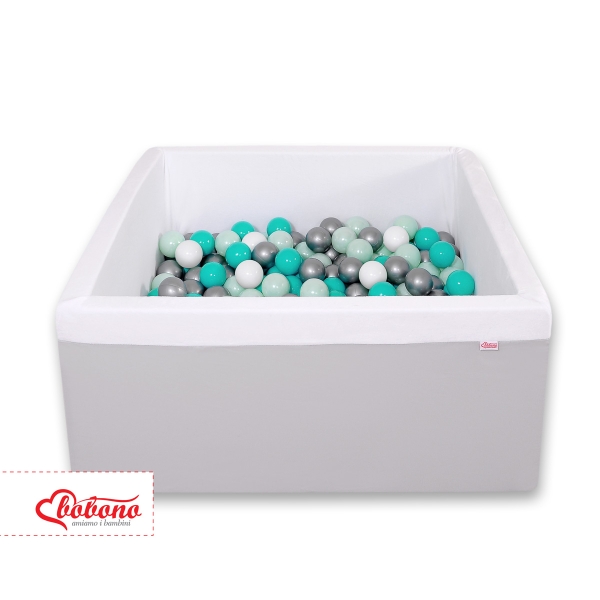 Minky Ballenbak met Ballen 4x50 st Grijs