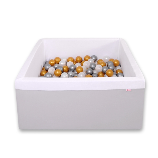 Minky Ballenbak met Ballen 4x50 st Grijs