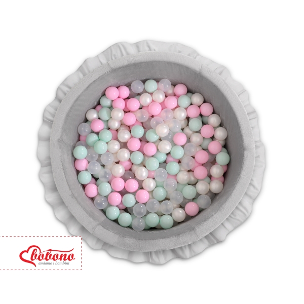 Minky Ballenbak met Ballen 4x50 st Grijs