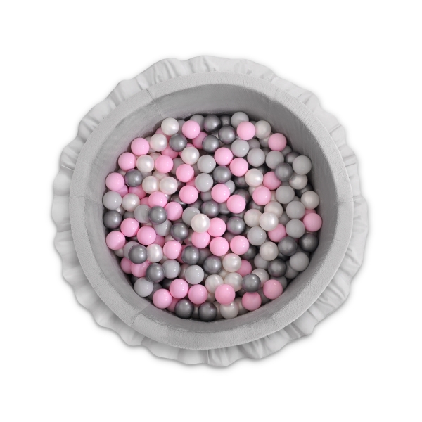 Minky Ballenbak met Ballen 4x50 st Grijs