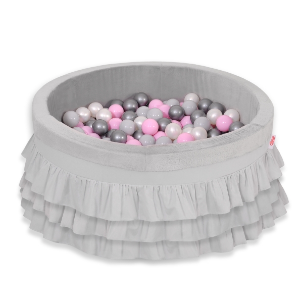 Minky Ballenbak met Ballen 4x50 st Grijs