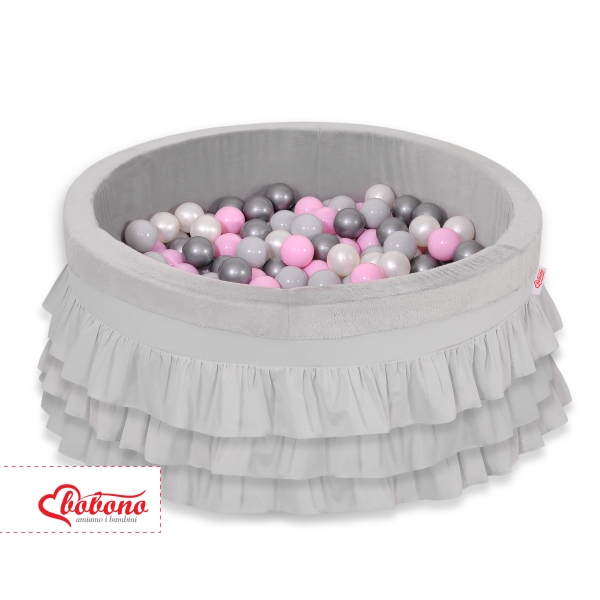 Minky Ballenbak met Ballen 4x50 st Grijs