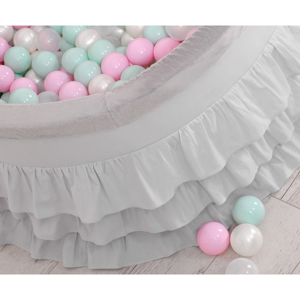 Minky Ballenbak met Ballen 4x50 st Grijs