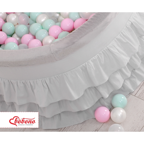 Minky Ballenbak met Ballen 4x50 st Grijs