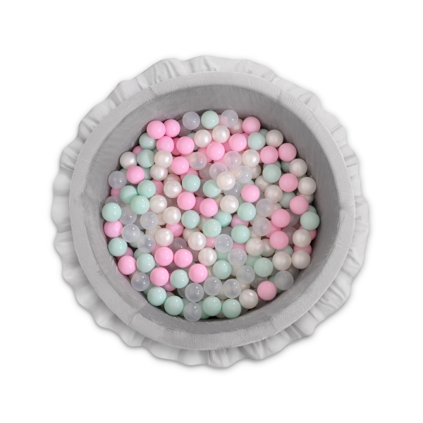 Minky Ballenbak met Ballen 4x50 st Grijs