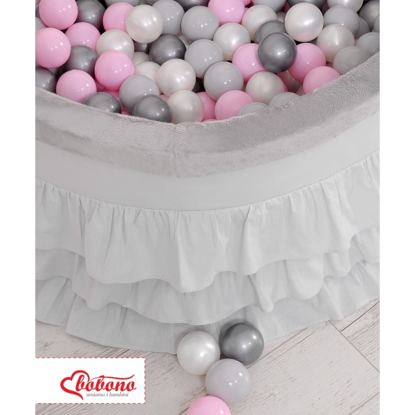 Minky Ballenbak met Ballen 4x50 st Grijs
