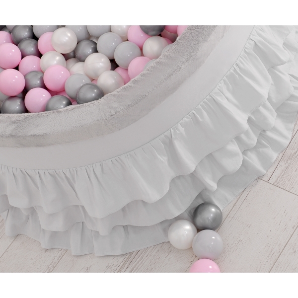Minky Ballenbak met Ballen 4x50 st Grijs