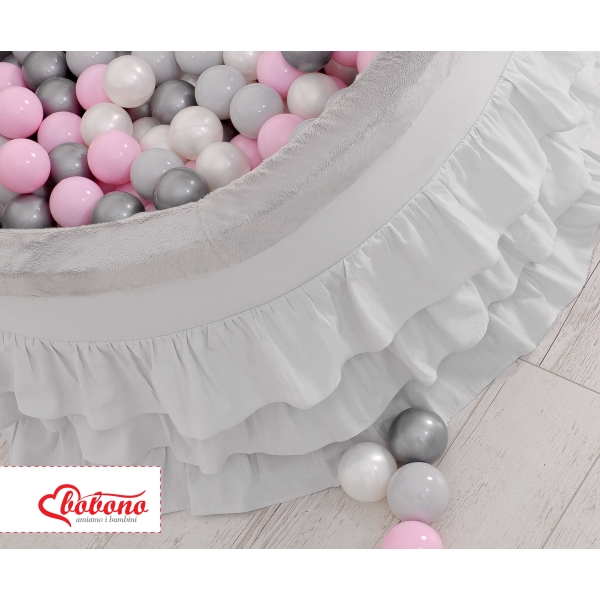 Minky Ballenbak met Ballen 4x50 st Grijs