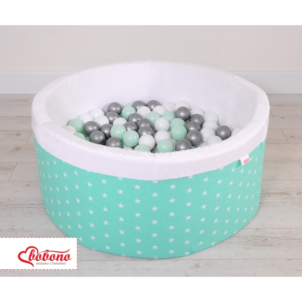 Minky Ballenbak met Ballen 4x50 st Mint