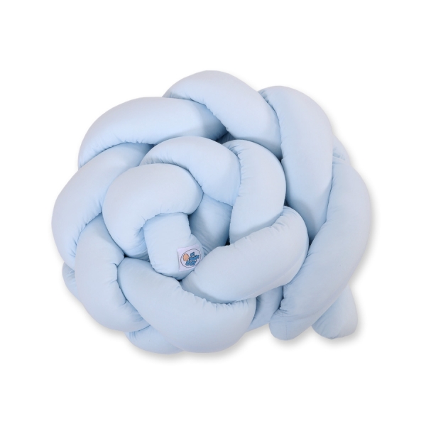 My Sweet Baby Gevlochten Bedbumper voor Babybed 180 cm Blauw Voor Jongens