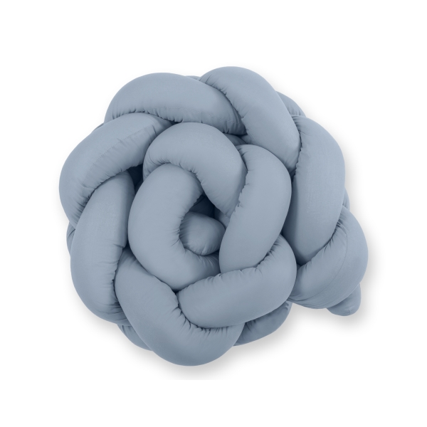 My Sweet Baby Gevlochten Bedbumper voor Babybed 180 cm Pastelblauw
