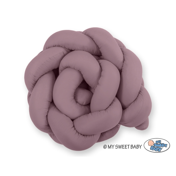 My Sweet Baby Gevlochten Bedbumper voor Babybed 180 cm Pastelviolet