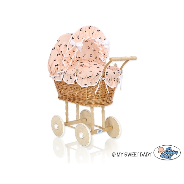 Natuurlijke Poppenwagen van Riet Lussen