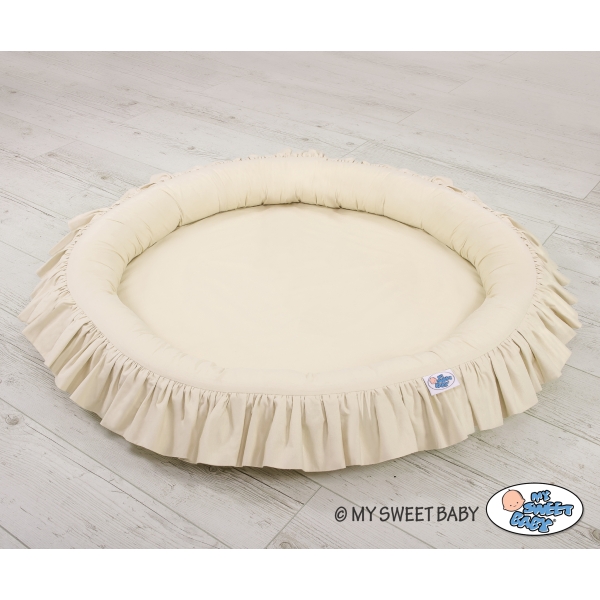 Nest met Volant voor Klamboesluier Beige