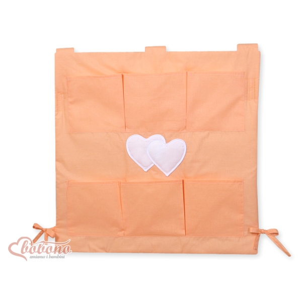 Opbergtas voor Ledikant - Harten Oranje