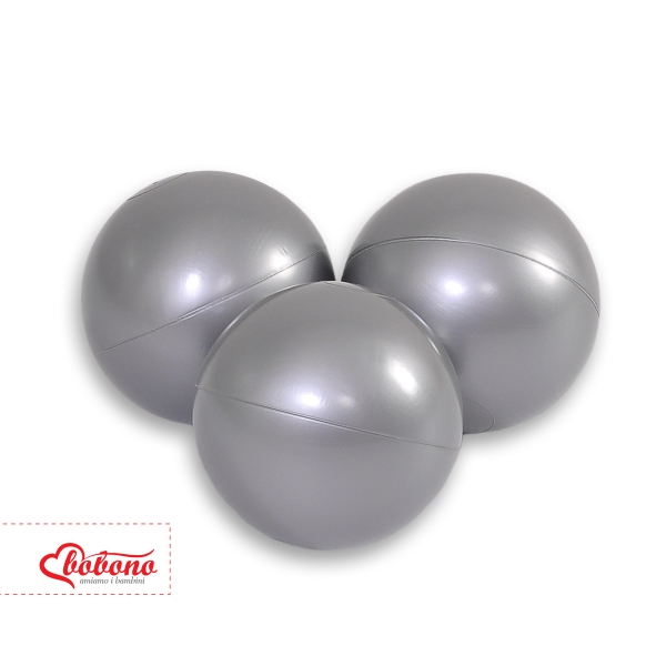 Plastic Ballen voor Ballenbak 50 st Zilver