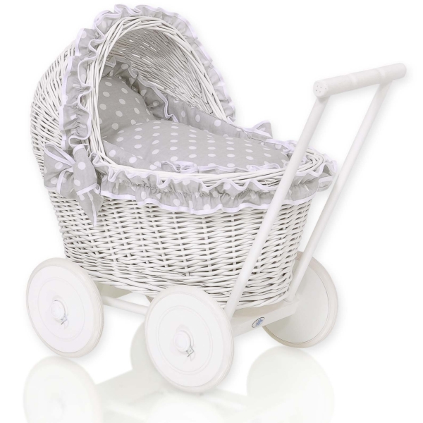Rieten poppenwagen My Sweet Baby