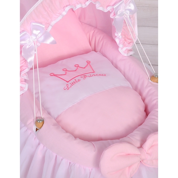 Rieten Poppenbedje Roze