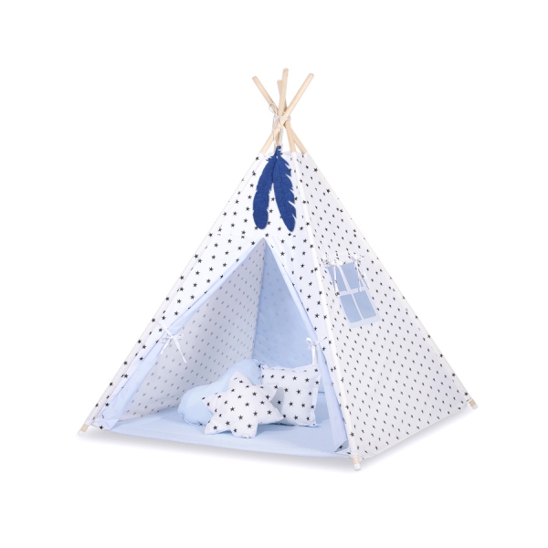 Set: Tipi-tent Speelkleed Blauw