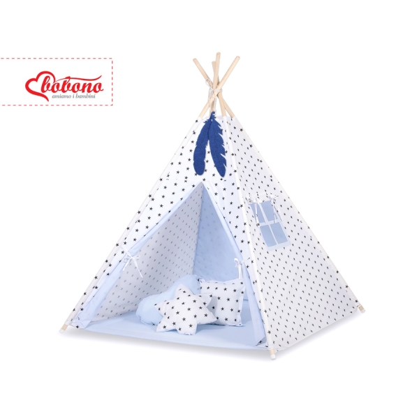 Set: Tipi-tent Speelkleed Blauw