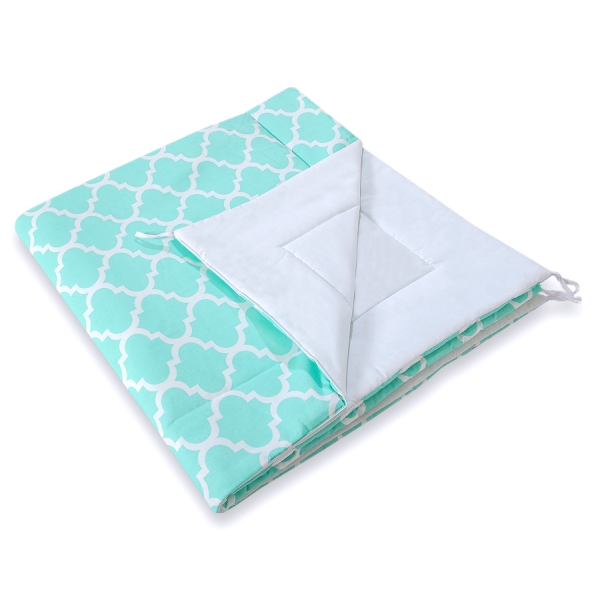 Set: Tipi-tent Speelkleed GRATIS decoratieve veren Mint Marokko