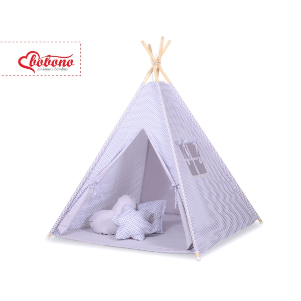 Set: Tipi-tent Speelkleed Grijs