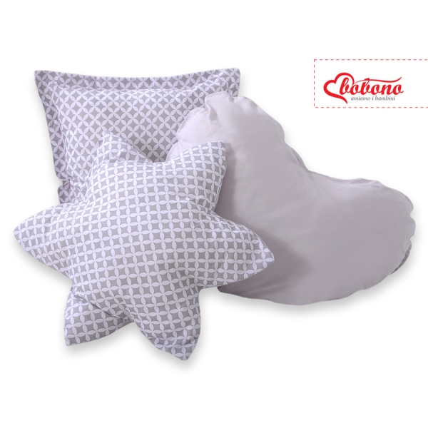 Set: Tipi-tent Speelkleed Kussens  GRATIS decoratieve veren Grijs